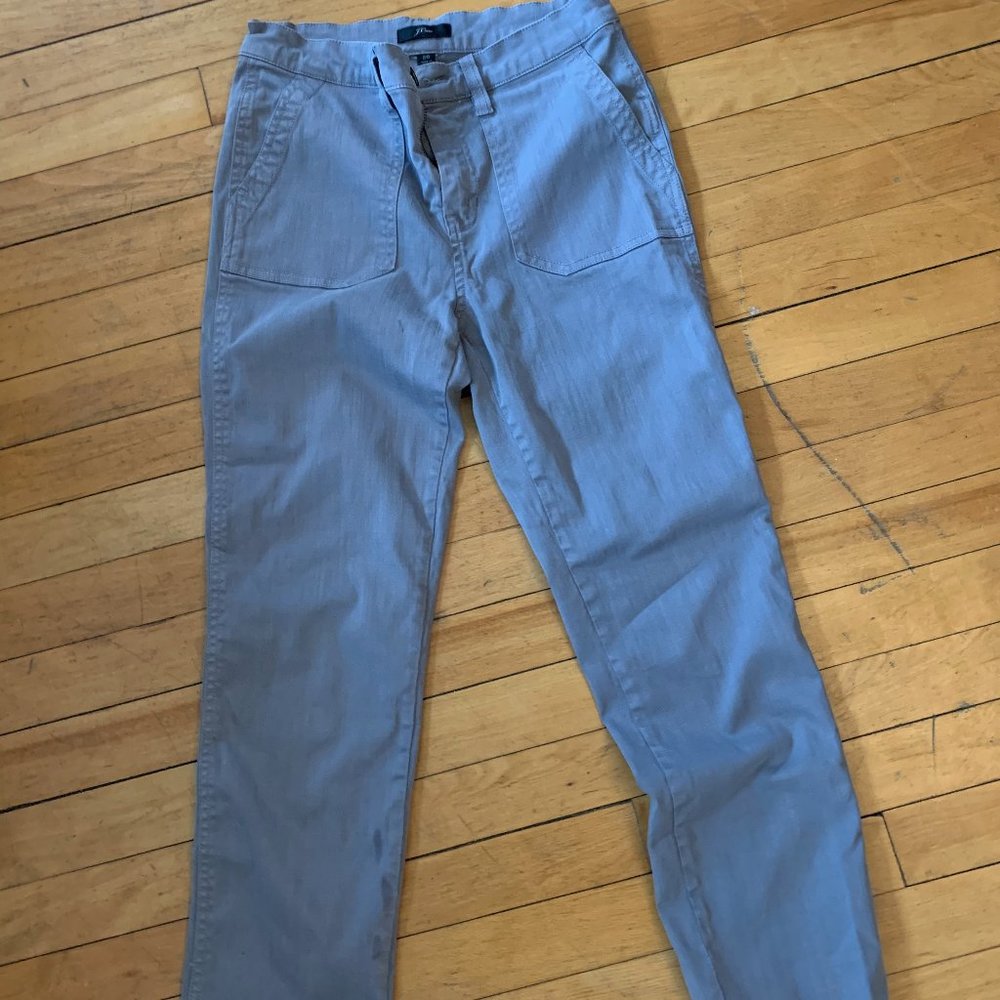 jcrew vintage straight cargo pant in slub sateen